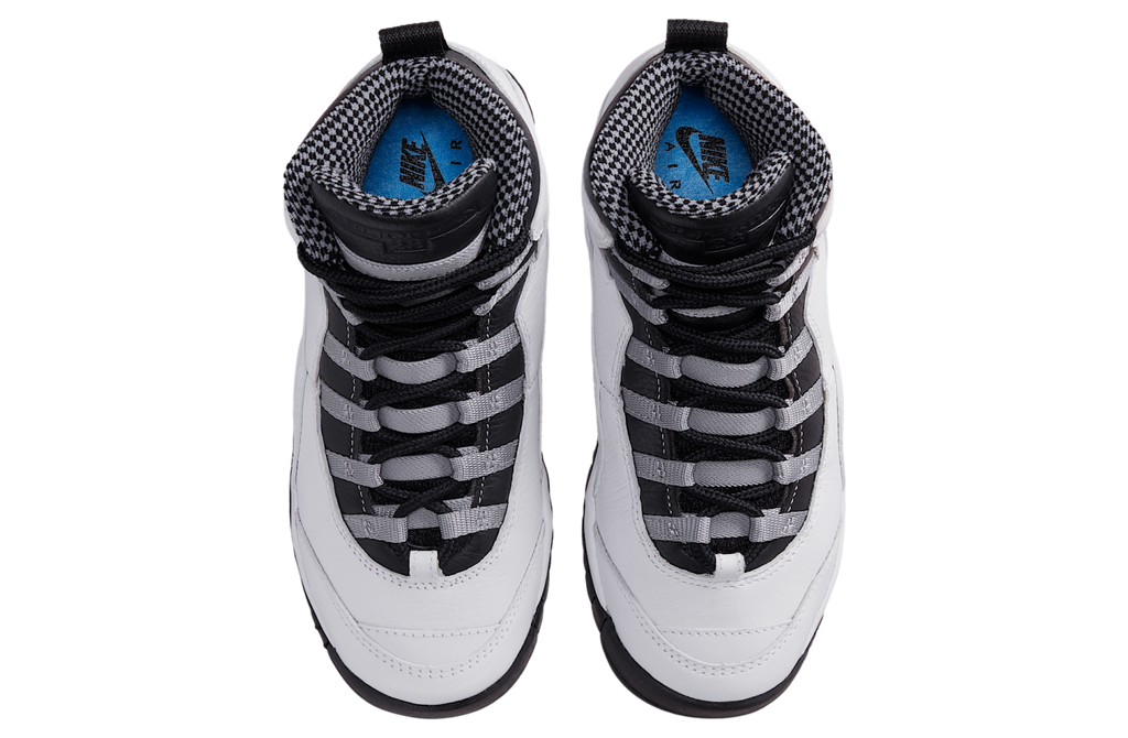 Air Jordan 10 GS White / Light Steel Grey - Image 4
