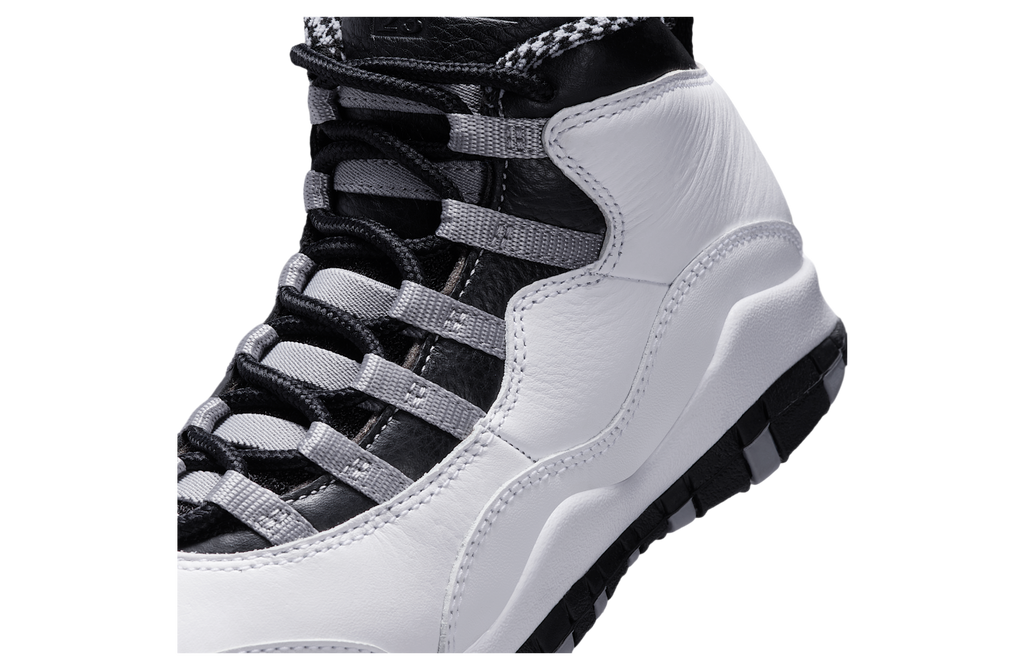 Air Jordan 10 GS White / Light Steel Grey - Image 7