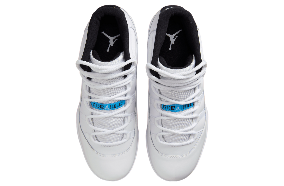 Air Jordan 11 Cleats White / Legend Blue - Image 4