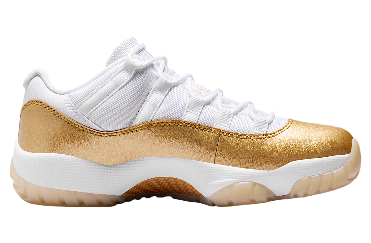 Air Jordan 11 Low White / Metallic Gold - Image 3