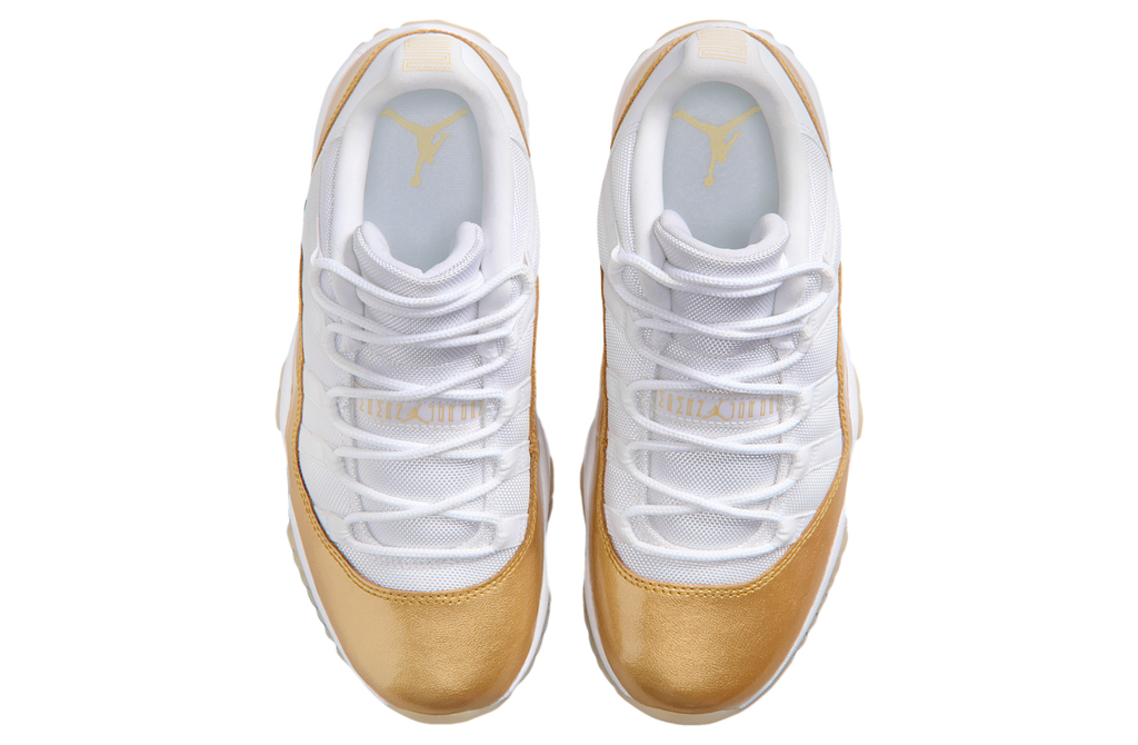 Air Jordan 11 Low White / Metallic Gold - Image 4