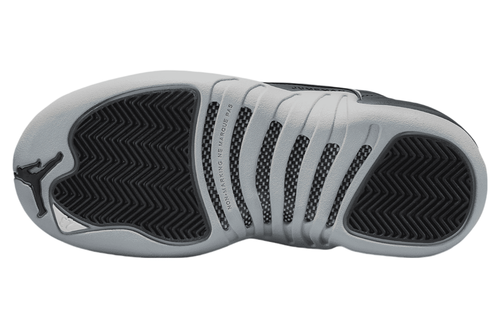 Air Jordan 12 GS Barons Black / Wolf Grey - Image 2