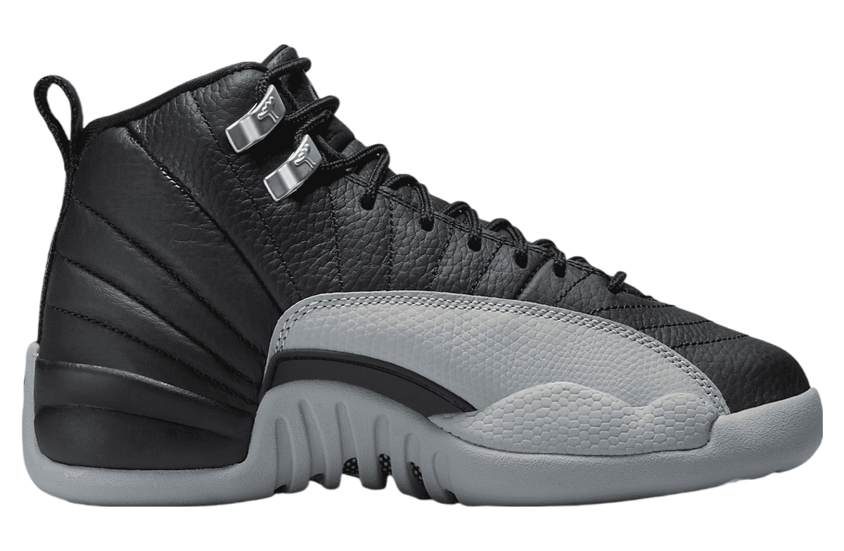Air Jordan 12 GS Barons Black / Wolf Grey - Image 3