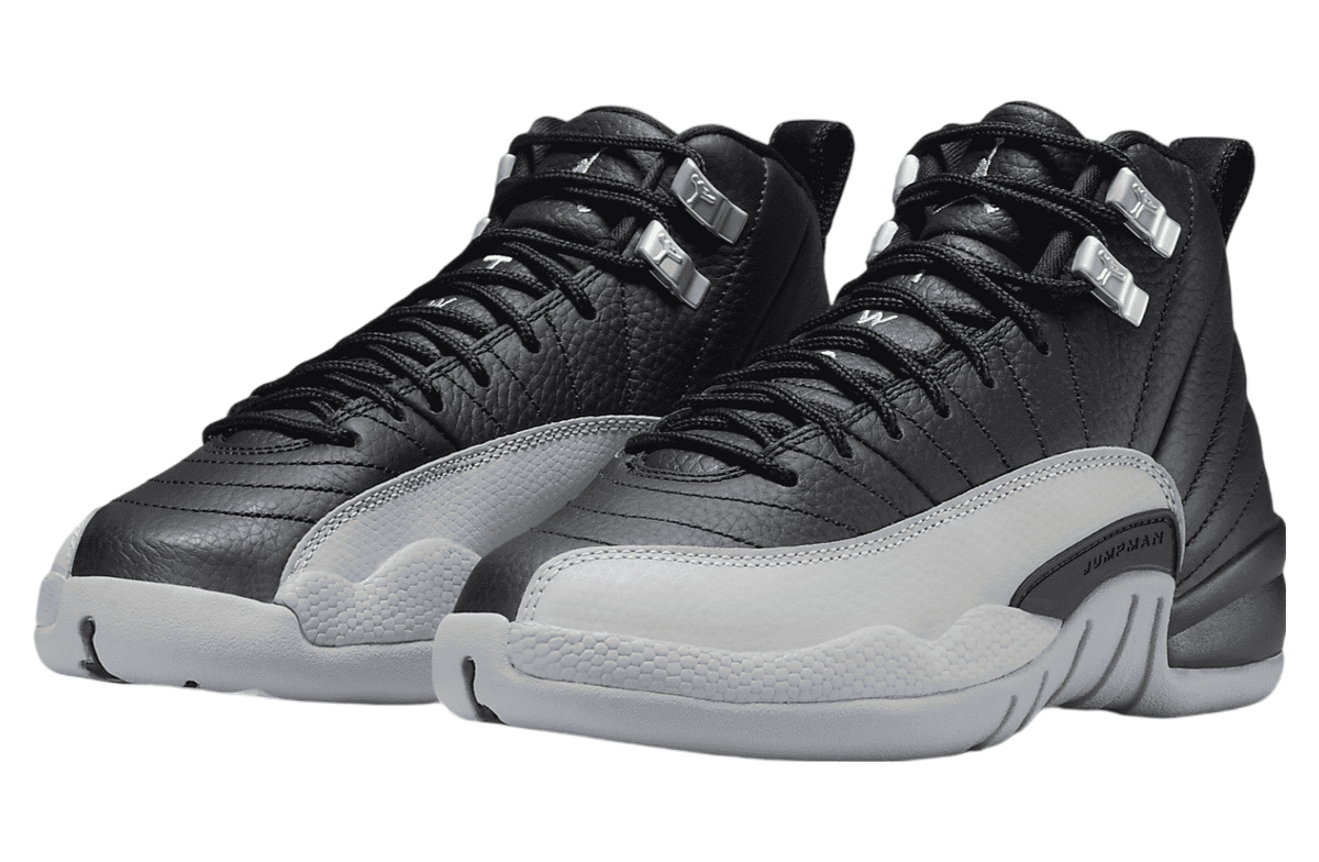 Air Jordan 12 GS Barons Black / Wolf Grey - Image 5