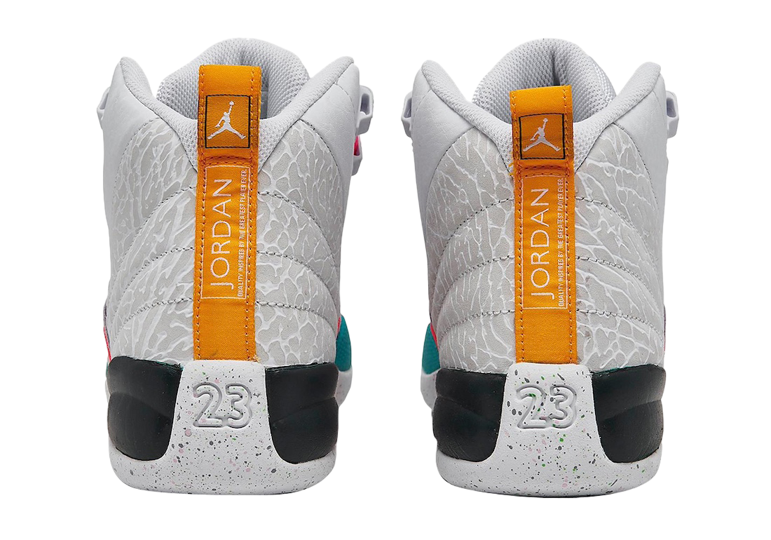 Air Jordan 12 GS White Vapor Green - Image 4