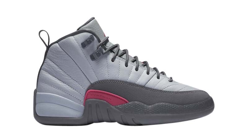 Air Jordan 12 GS Wolf Grey / Vivid Pink - Image 2