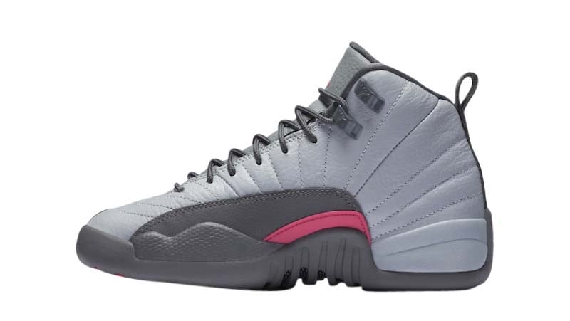Air Jordan 12 GS Wolf Grey / Vivid Pink - Image 3