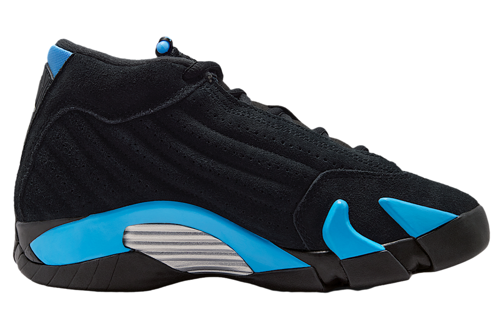Air Jordan 14 GS Black / University Blue - Image 3