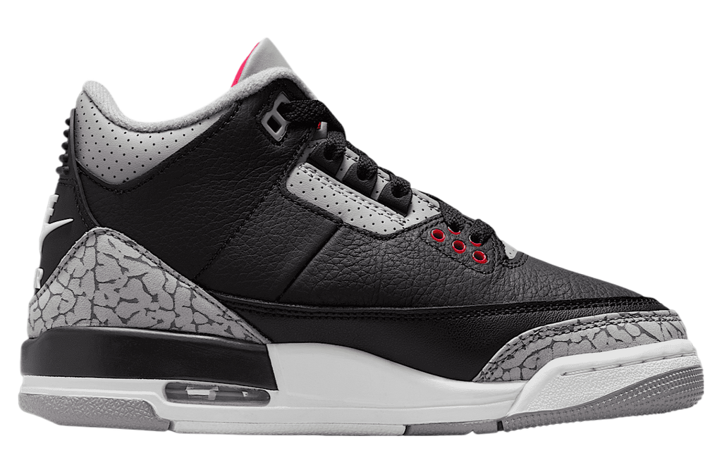 Air Jordan 3 Black Cement GS Black / Cement Grey - Image 3