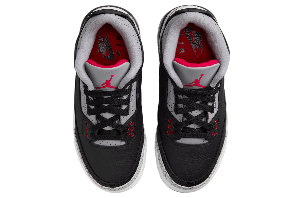 Air Jordan 3 Black Cement GS Black / Cement Grey - Image 4