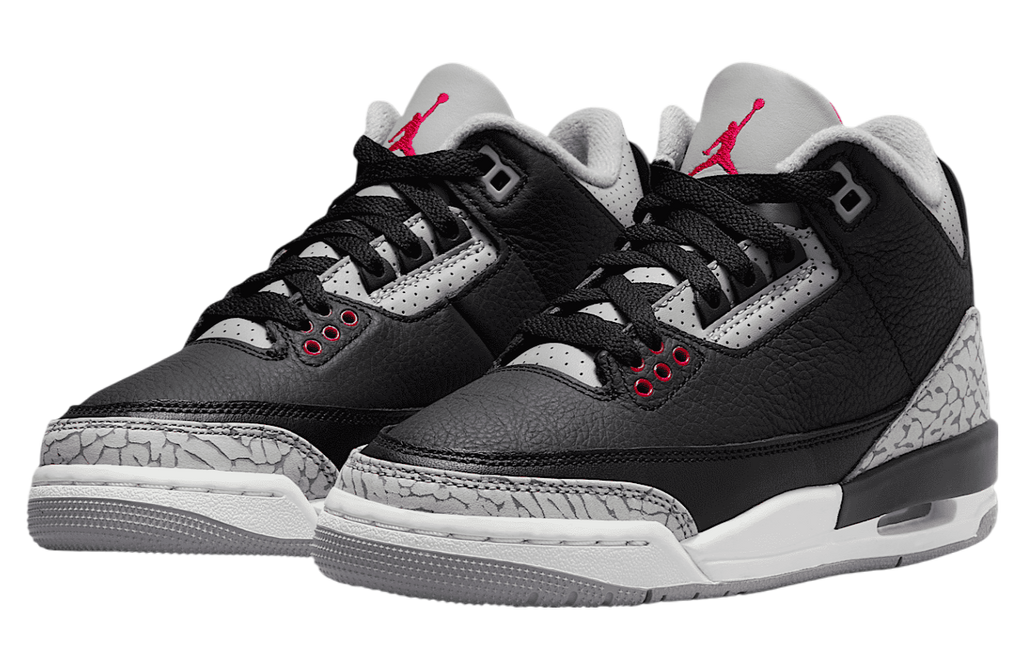 Air Jordan 3 Black Cement GS Black / Cement Grey - Image 5