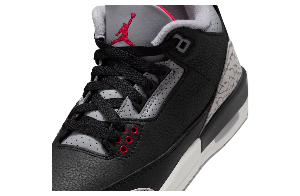 Air Jordan 3 Black Cement GS Black / Cement Grey - Image 7