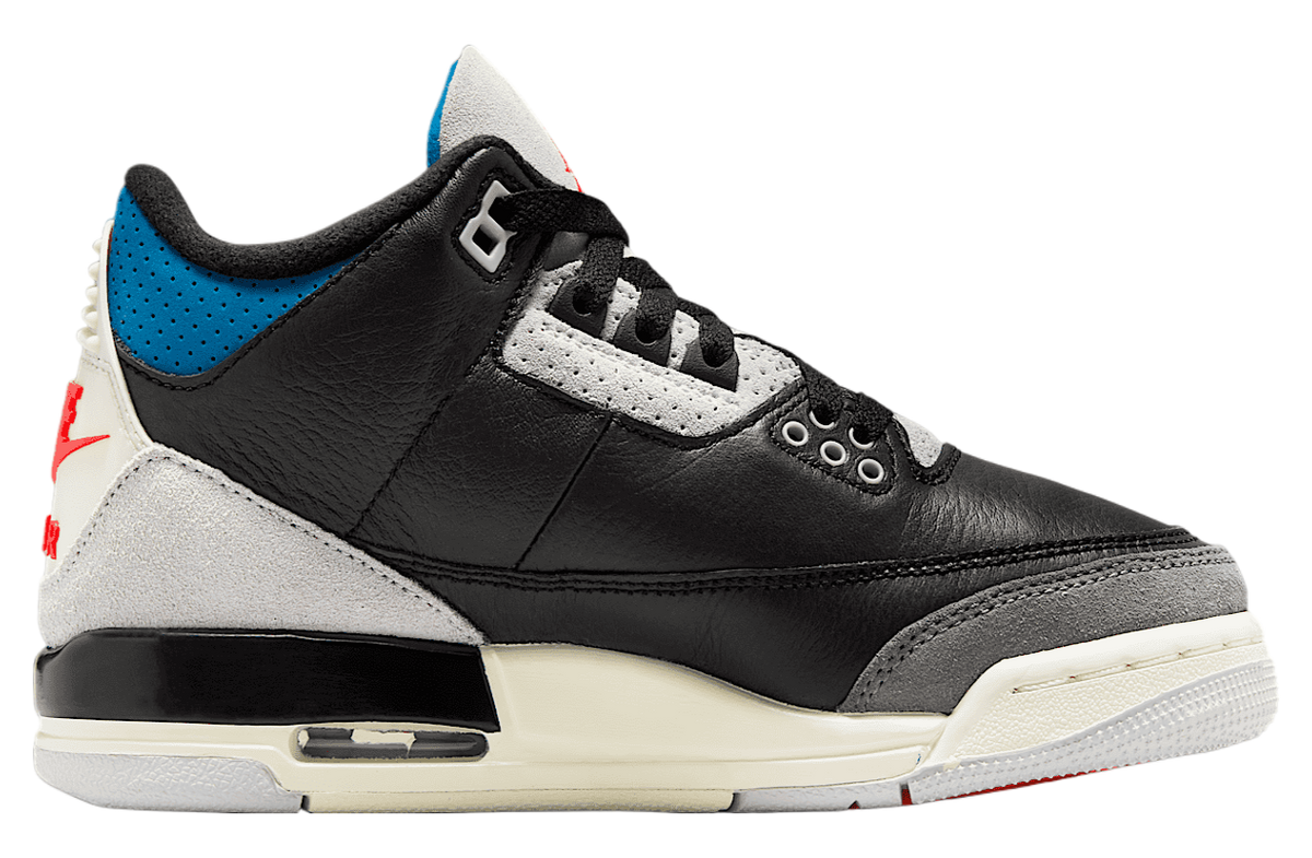 Air Jordan 3 GS Black / Neutral Grey - Image 3
