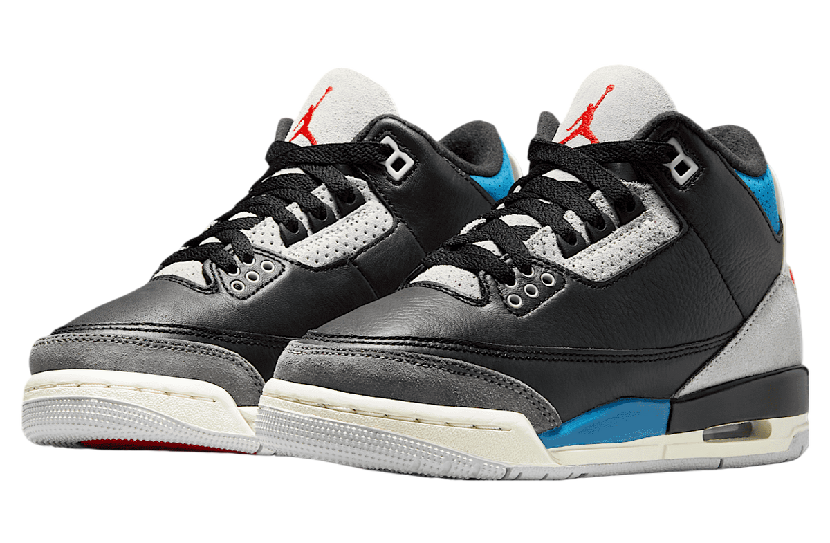 Air Jordan 3 GS Black / Neutral Grey - Image 5