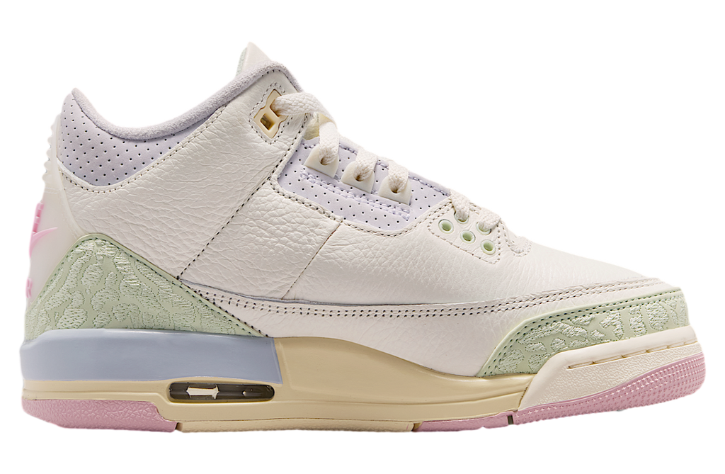 Air Jordan 3 GS Sail / Jade Aura - Image 3
