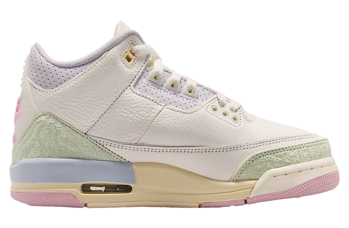Air Jordan 3 GS Sail / Jade Aura - Image 3