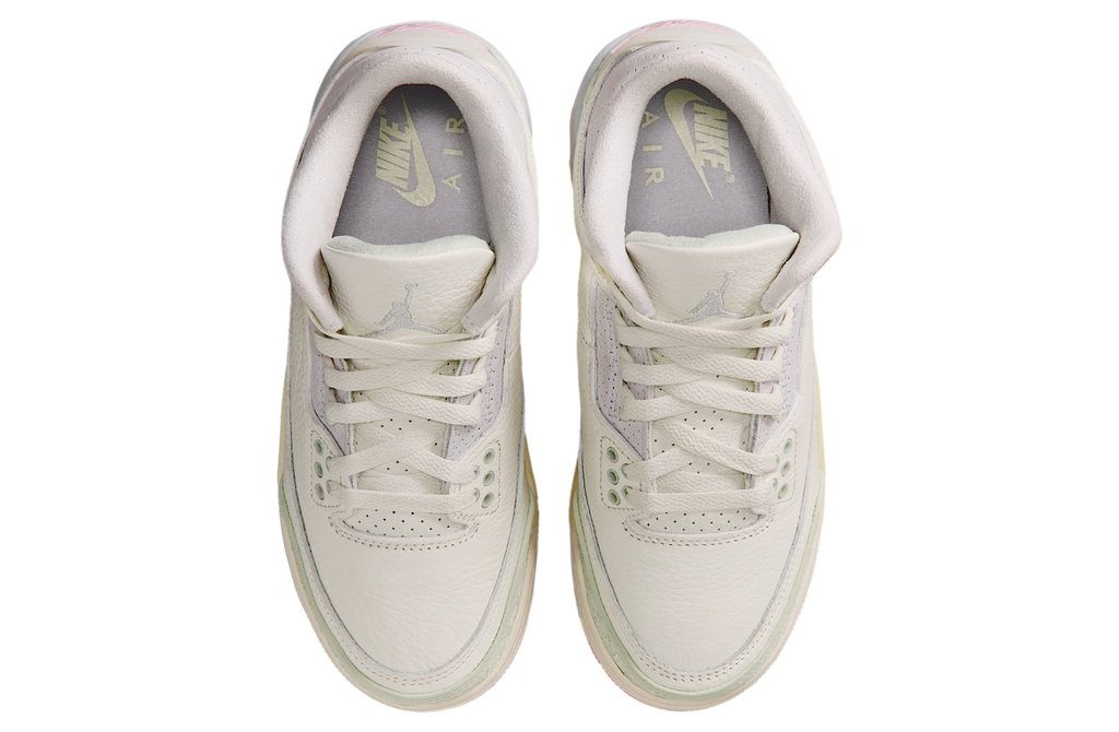 Air Jordan 3 GS Sail / Jade Aura - Image 4