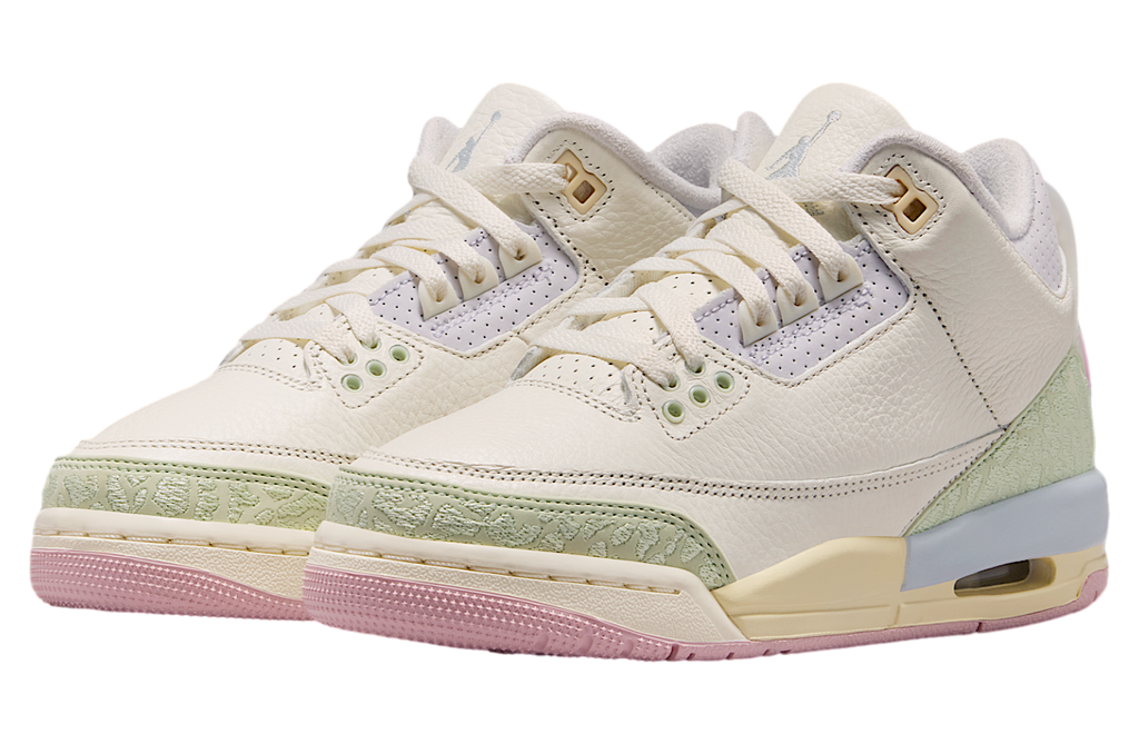Air Jordan 3 GS Sail / Jade Aura - Image 5