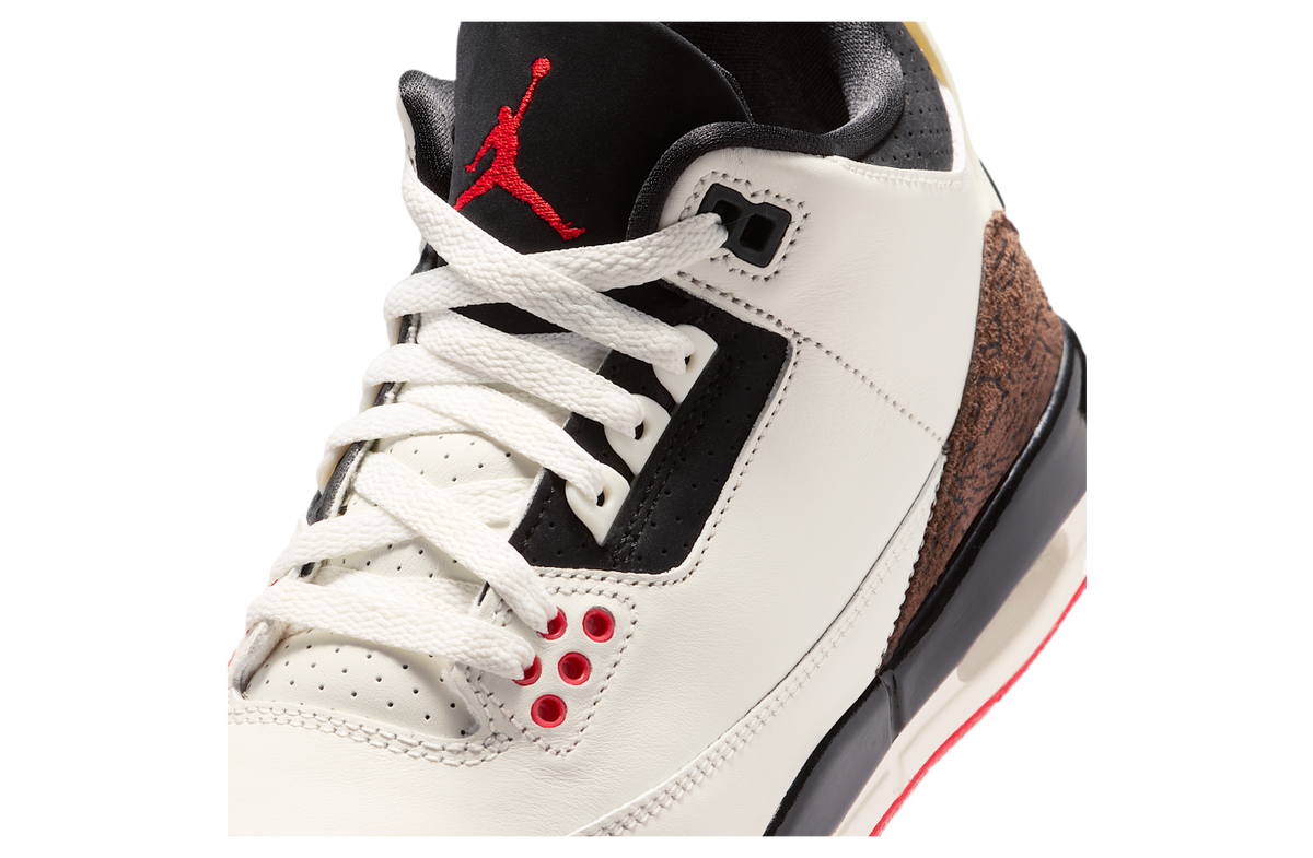 Air Jordan 3 GS Sail / University Red - Image 7