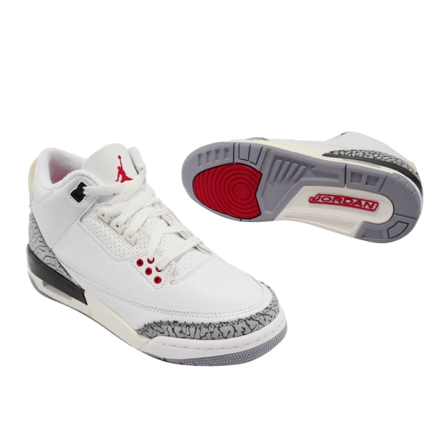 Air Jordan 3 GS White Cement Reimagined - Image 6