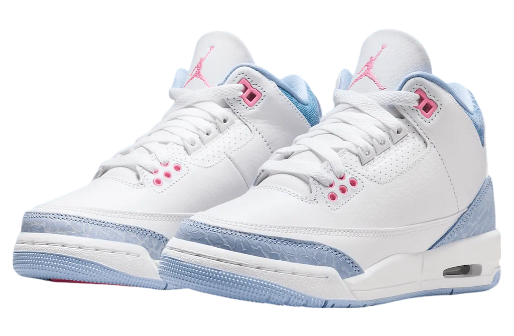 Air Jordan 3 GS White / Cobalt Bliss - Image 2
