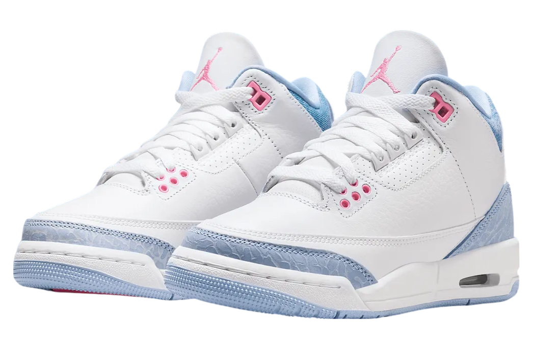 Air Jordan 3 GS White / Cobalt Bliss - Image 2