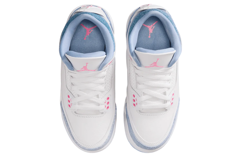 Air Jordan 3 GS White / Cobalt Bliss - Image 4