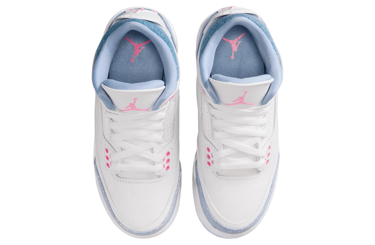 Air Jordan 3 GS White / Cobalt Bliss - Image 4