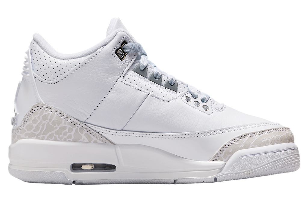 Air Jordan 3 GS White / Metallic Silver - Image 3