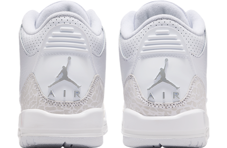 Air Jordan 3 GS White / Metallic Silver - Image 6