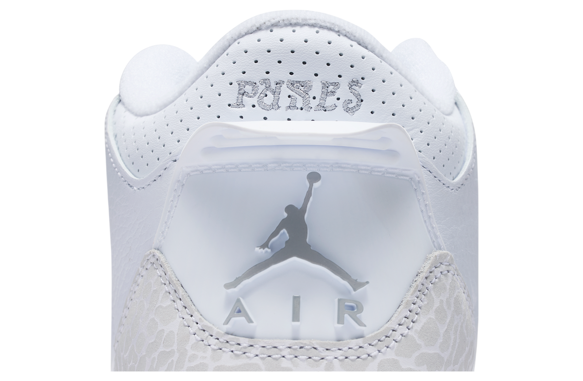 Air Jordan 3 GS White / Metallic Silver - Image 9
