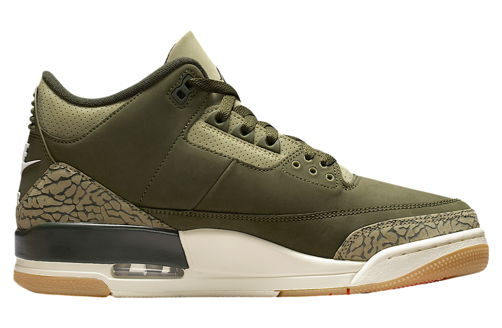 Air Jordan 3 Medium Olive - Image 3