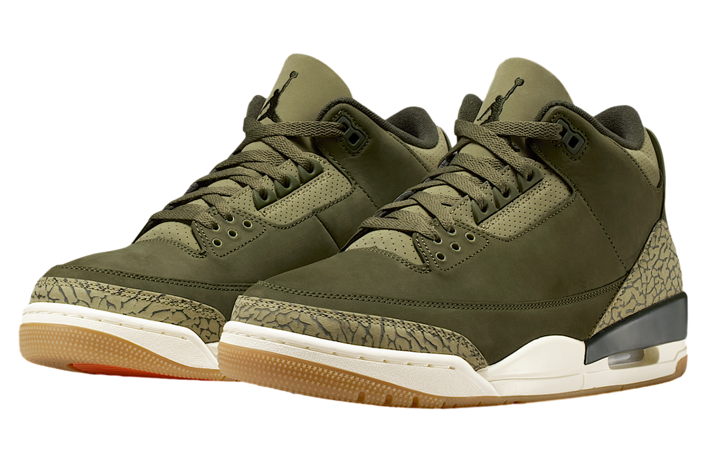 Air Jordan 3 Medium Olive - Image 5