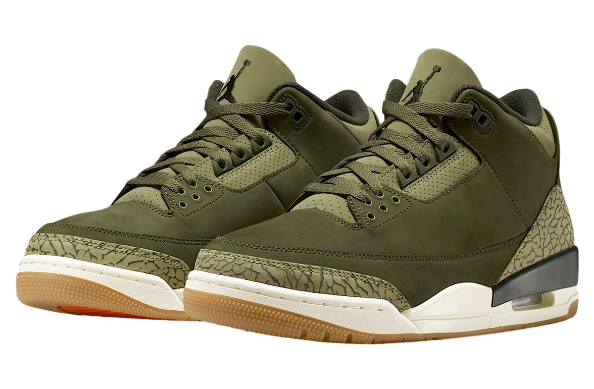 Air Jordan 3 Medium Olive - Image 5