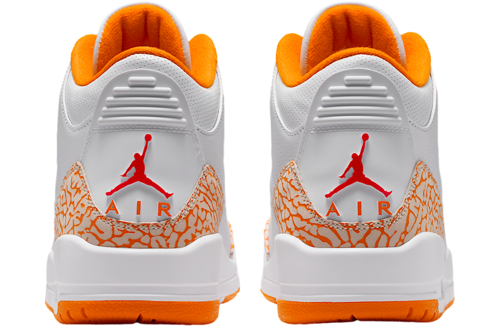 Air Jordan 3 Orange Citrus WMNS White / Cement Grey - Image 6