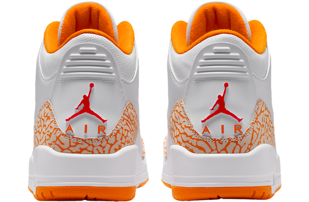 Air Jordan 3 Orange Citrus WMNS White / Cement Grey - Image 6