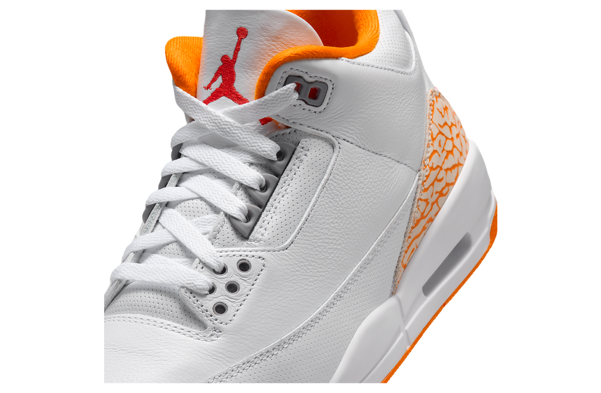 Air Jordan 3 Orange Citrus WMNS White / Cement Grey - Image 7