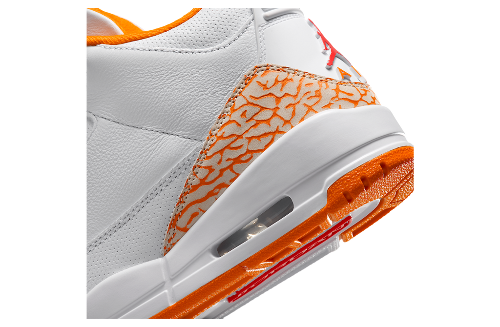 Air Jordan 3 Orange Citrus WMNS White / Cement Grey - Image 8