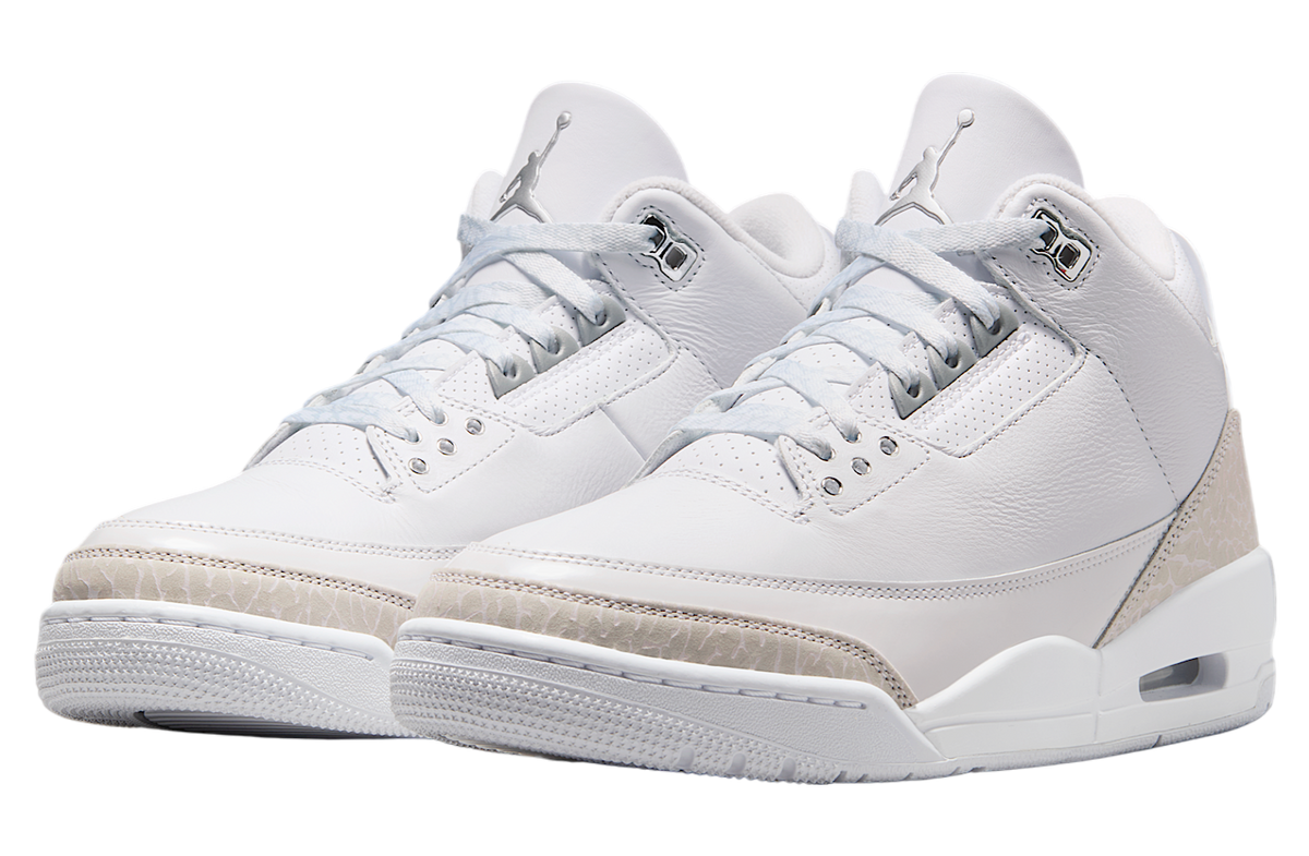 Air Jordan 3 Pure Money White / Metallic Silver - Image 5