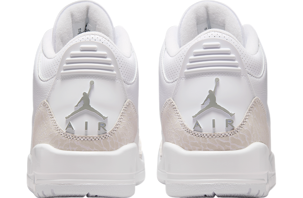 Air Jordan 3 Pure Money White / Metallic Silver - Image 6
