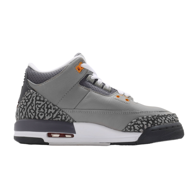 Air Jordan 3 Retro GS Silver / Sport Red - Image 2