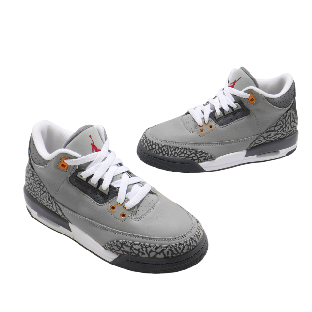 Air Jordan 3 Retro GS Silver / Sport Red - Image 6