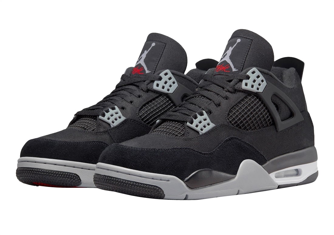 Air Jordan 4 Black Canvas - Image 2