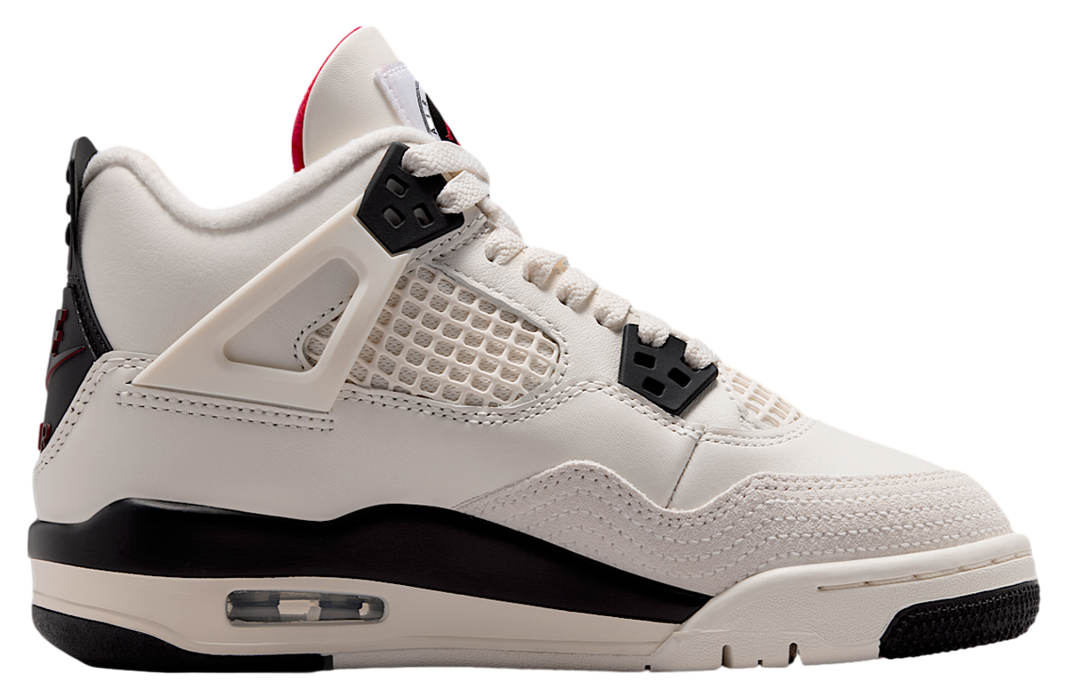Air Jordan 4 Flight Club GS Sail / University Red - Image 3
