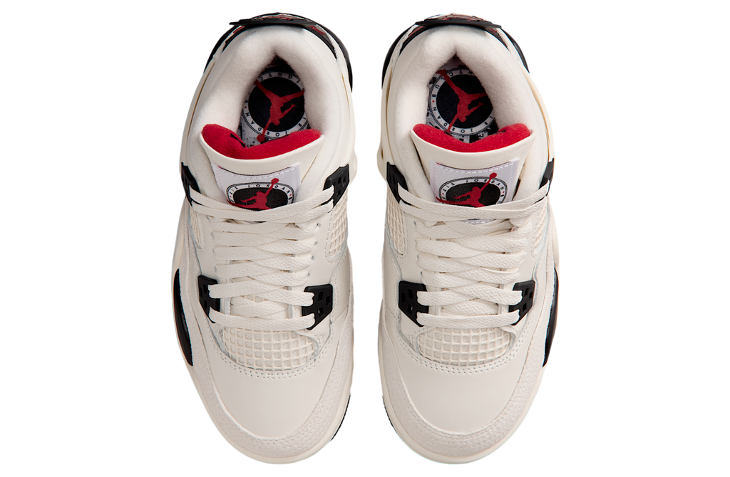 Air Jordan 4 Flight Club GS Sail / University Red - Image 4