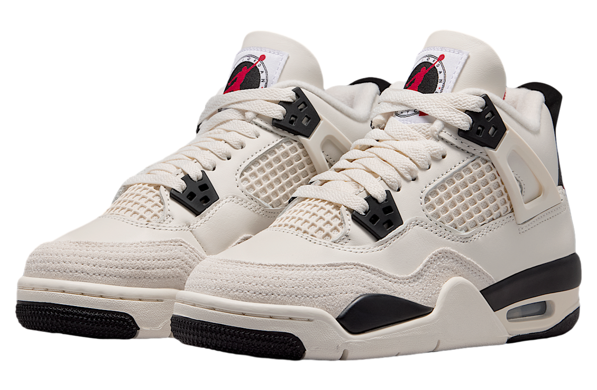 Air Jordan 4 Flight Club GS Sail / University Red - Image 5