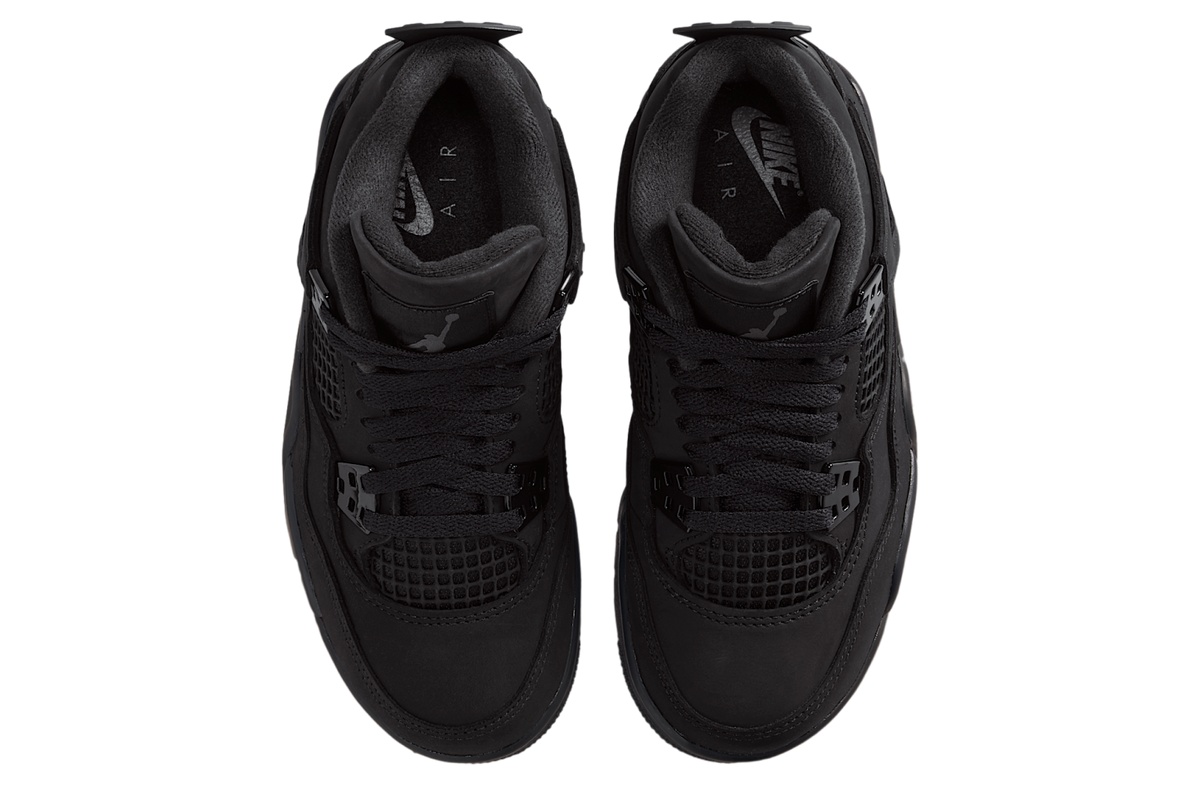 Air Jordan 4 GS Black / Light Graphite - Image 4