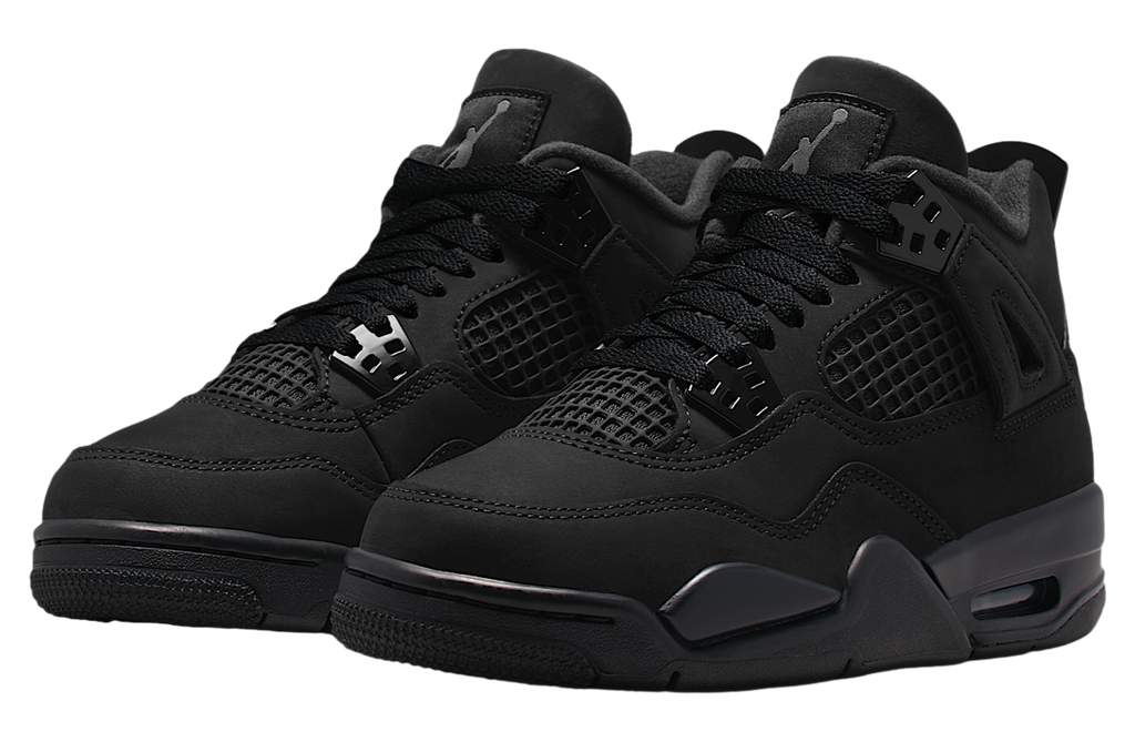 Air Jordan 4 GS Black / Light Graphite - Image 5