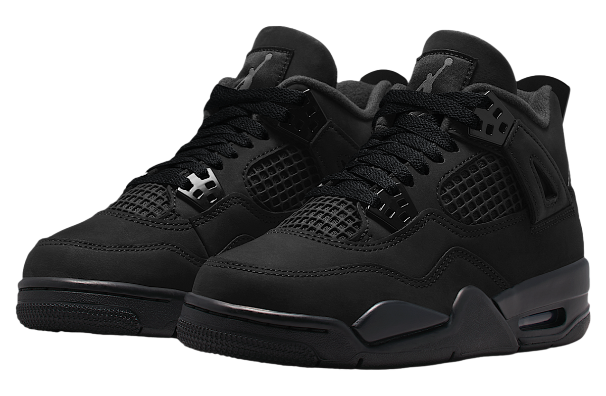 Air Jordan 4 GS Black / Light Graphite - Image 5