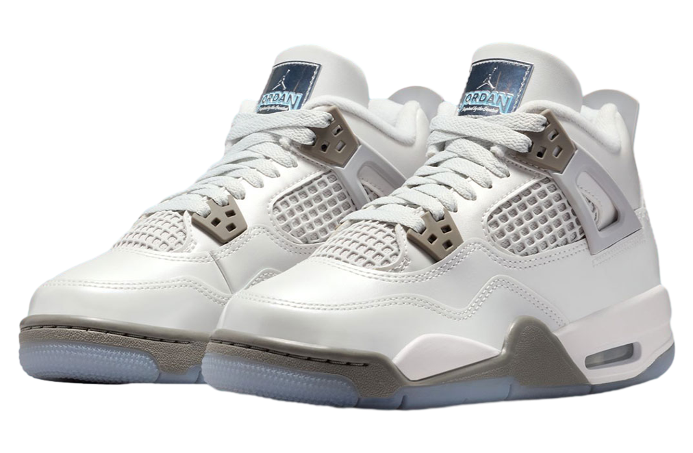 Air Jordan 4 GS Photon Dust / Blue Chill - Image 2